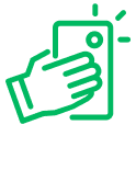 illustration of a hand holding a cell phone