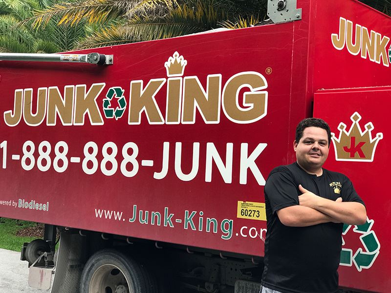 Junk King Franchise Owner, Jordi Martinez.