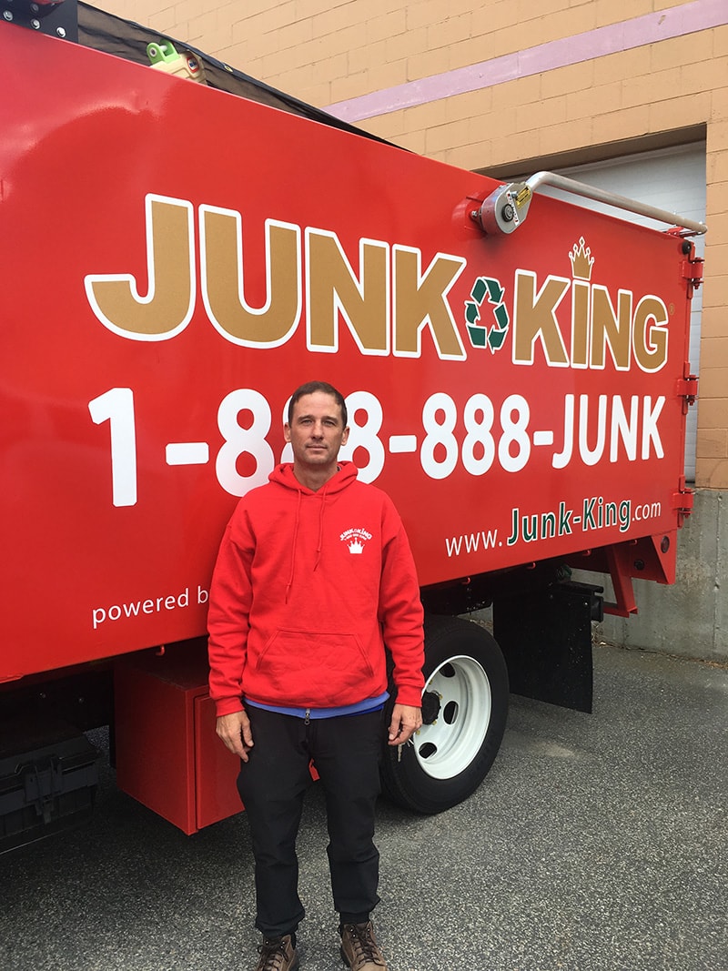 Junk King Franchise Owner, Jonathan Hughes.